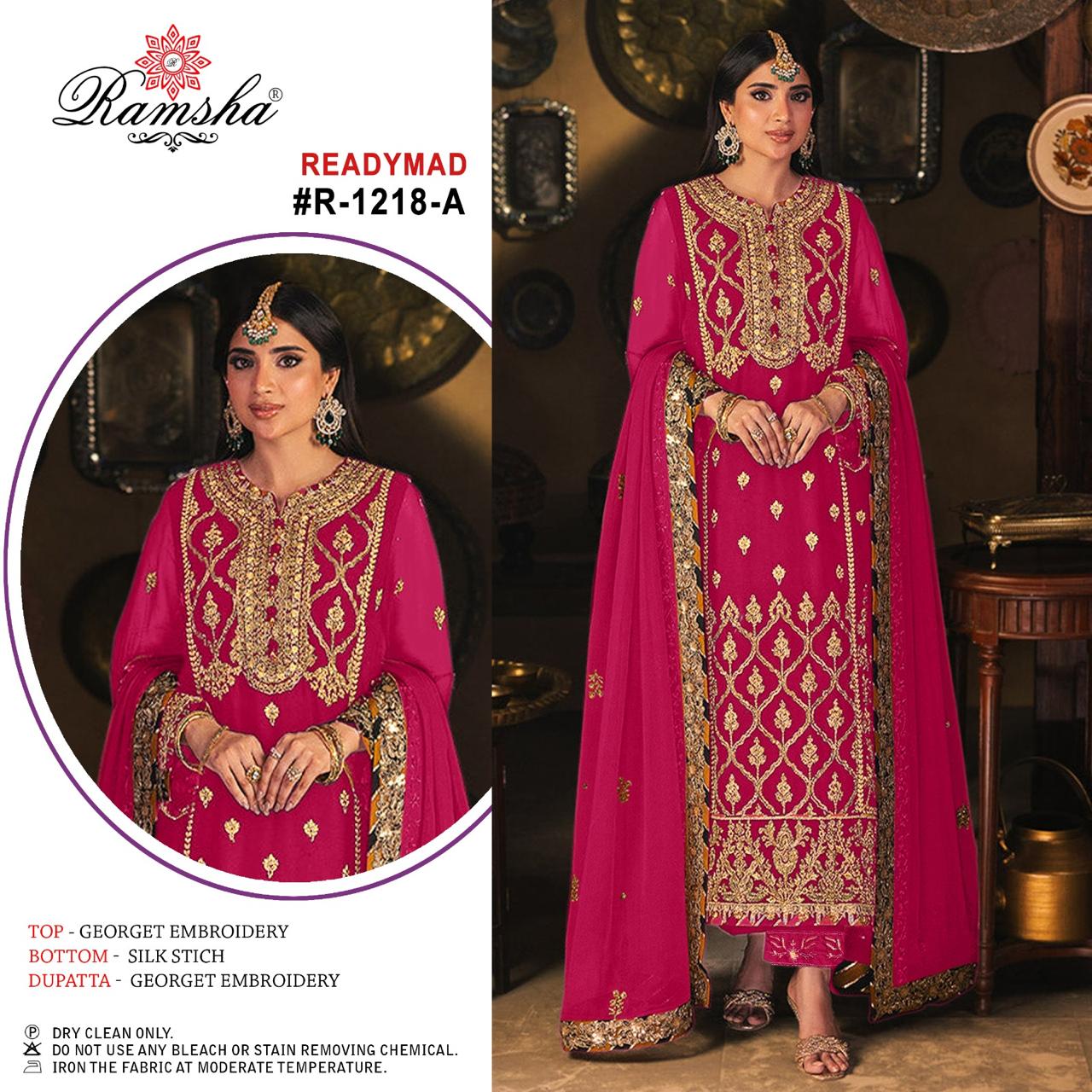 Ramsha R 1218 Nx Pakistani Readymade Suits Wholesale Market In Surat